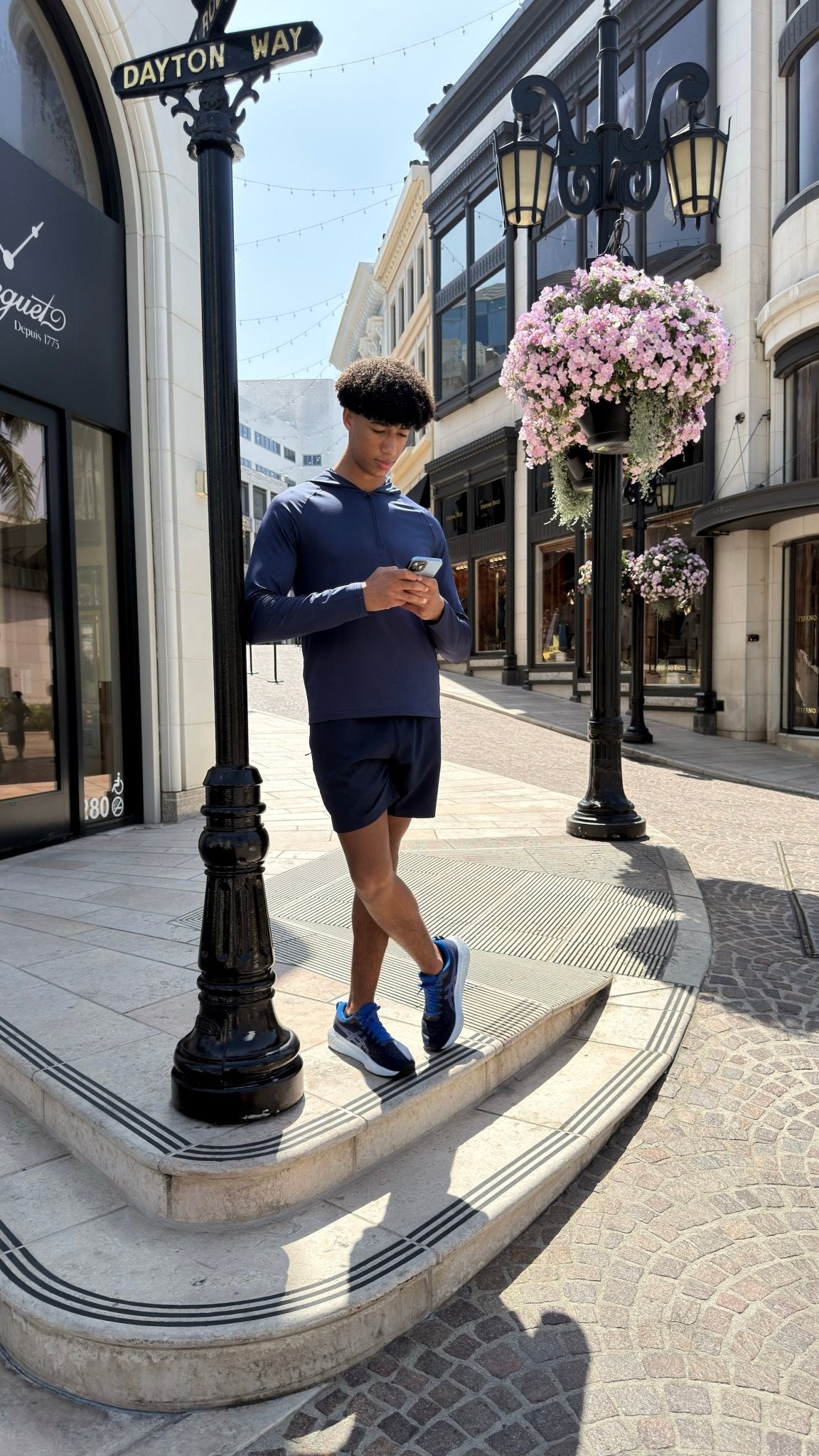 Transitional Performance 1/4 Zip Hoodie - Navy - Vincentius