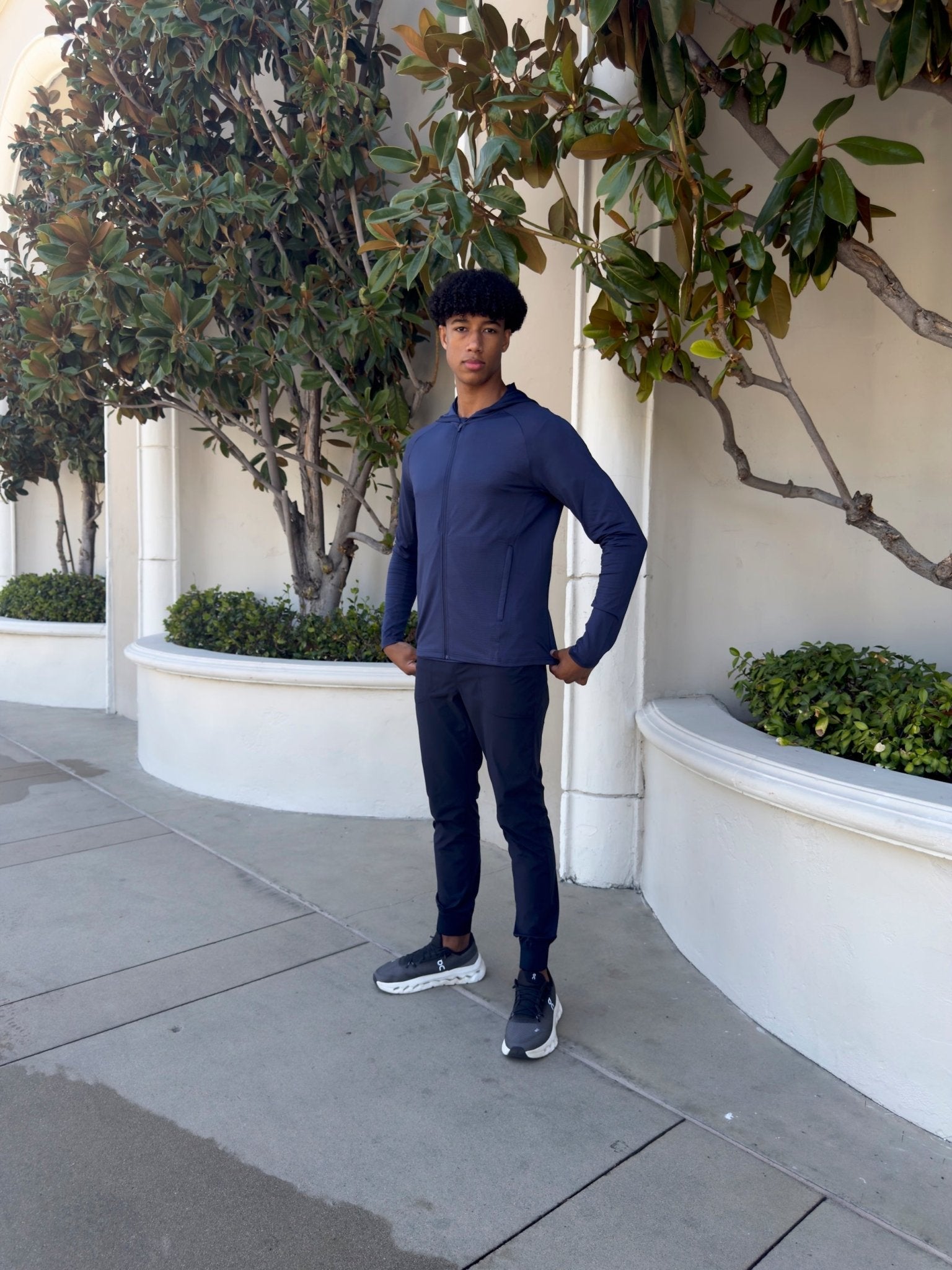 Transitional Performance Full Zip Hoodie - Navy - Vincentius
