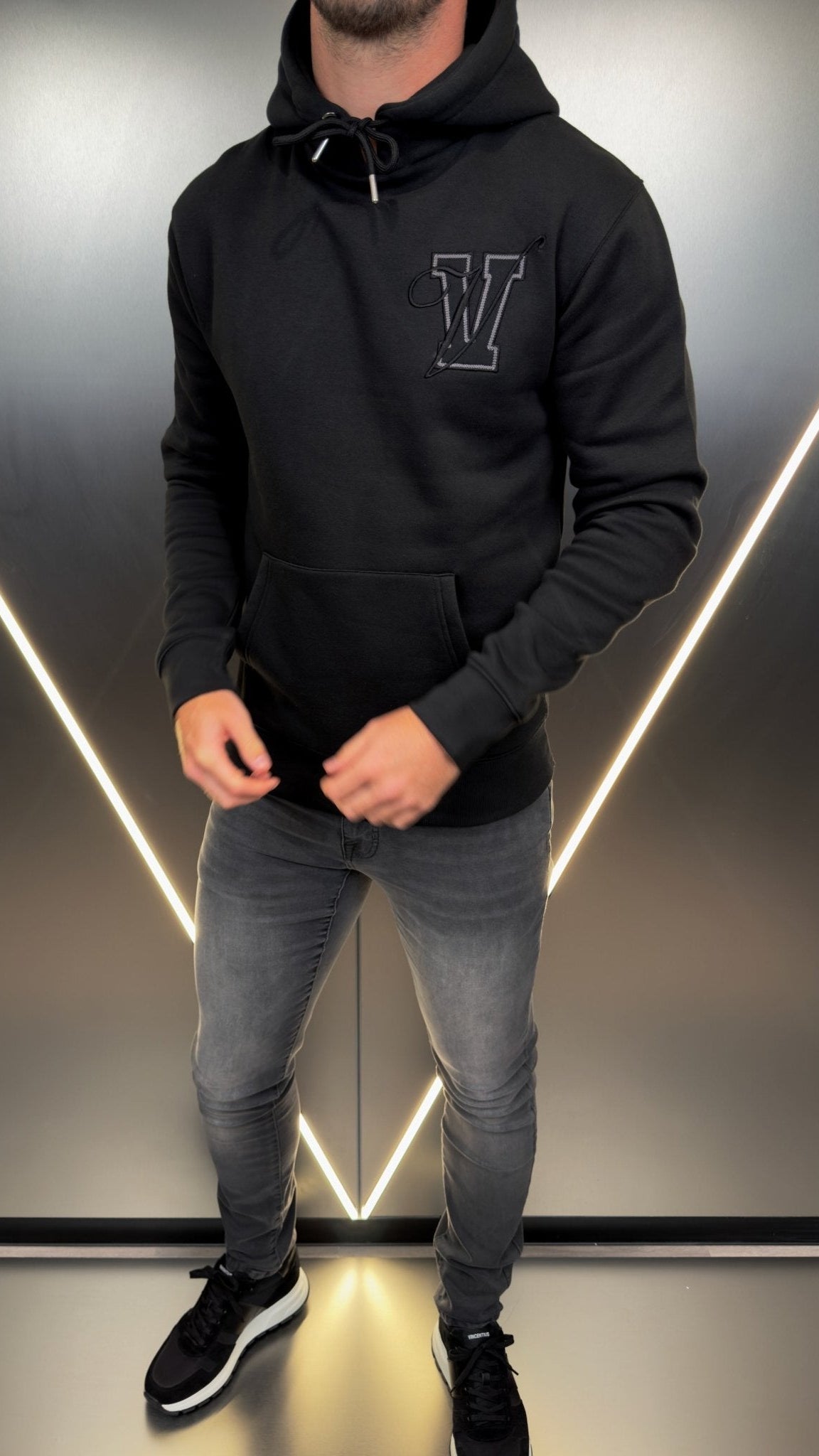 Varsity Luxe Hoodie - Black (DISPATCH 18/10/24) - Vincentius