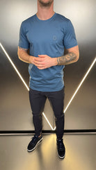 Vincentius Badge T-Shirt - Airforce - Vincentius