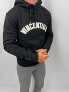 Applique Luxe Hoodie - Black - Vincentius