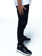 Boy's Black Technical Cargo Pant - Vincentius