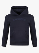 Boy's Double Embroidery Luxe Hoodie - Navy - Vincentius