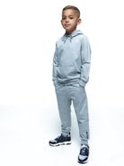 Boy's Grey Logo Panel Tracksuit - Vincentius