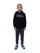 Boy's Luxury Black Graffiti Hoodie - Vincentius