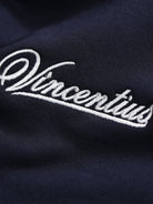 Boy's Script Luxe Hoodie - Navy - Vincentius