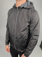 Graphite-Black Reverse Tech Jacket - Vincentius