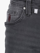 Luxury Edition Tailored Fit Jeans - Grey/Grape Patch - Vincentius