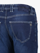 Luxury Edition Tailored Fit Jeans - Mid Blue/Navy Patch - Vincentius