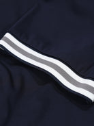 Luxury Ribbed Cuff T-Shirt - Navy - Vincentius