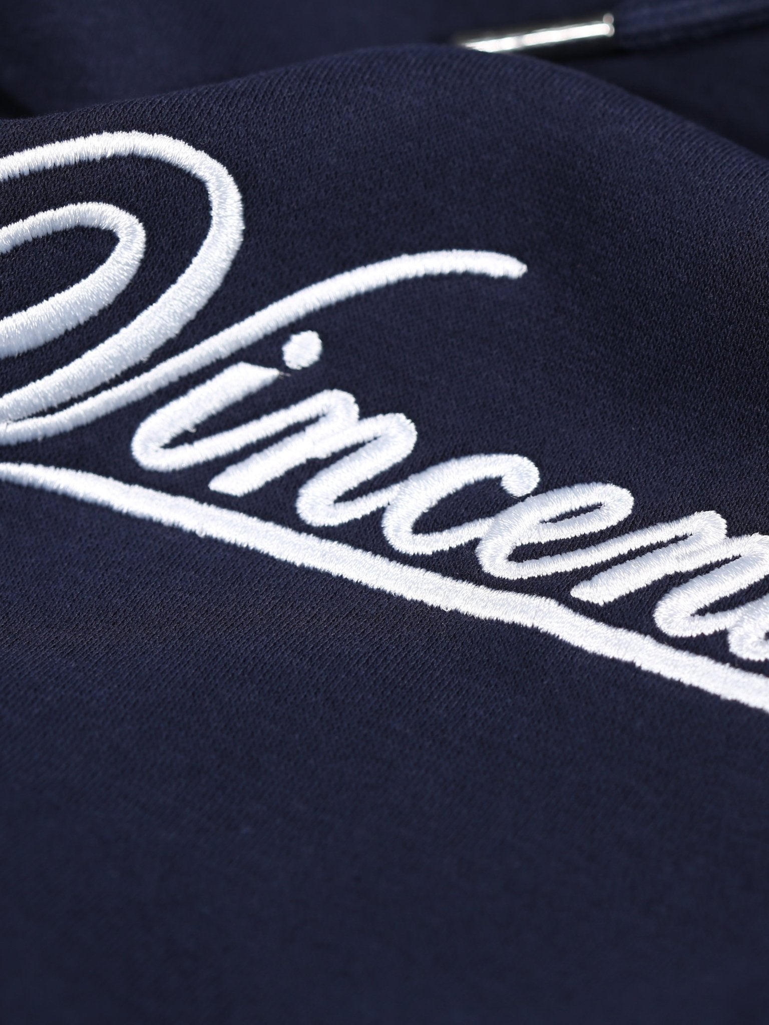 Script Luxe Hoodie - Navy - Vincentius